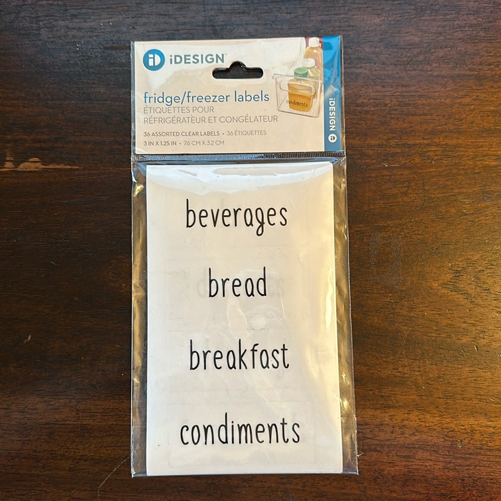 NWT Pantry/Fridge Labels